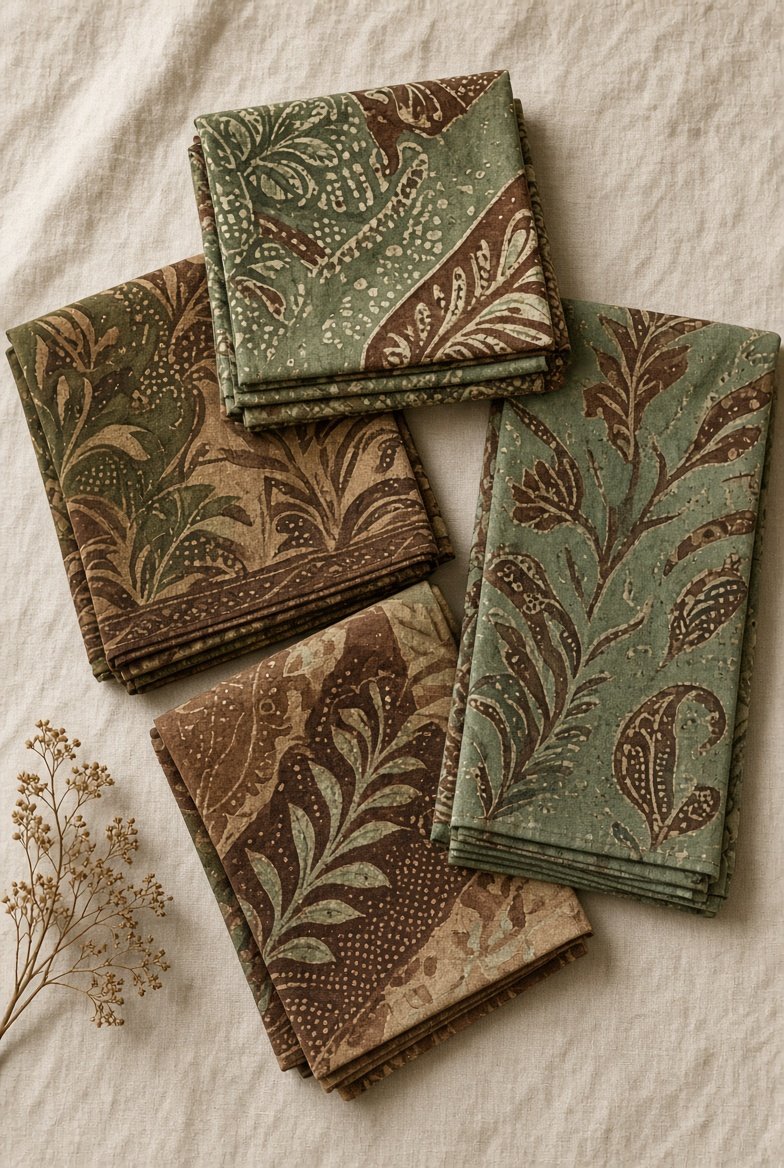 Batik scarves and runners
