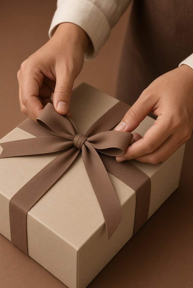 Gift set boxed and ribboned